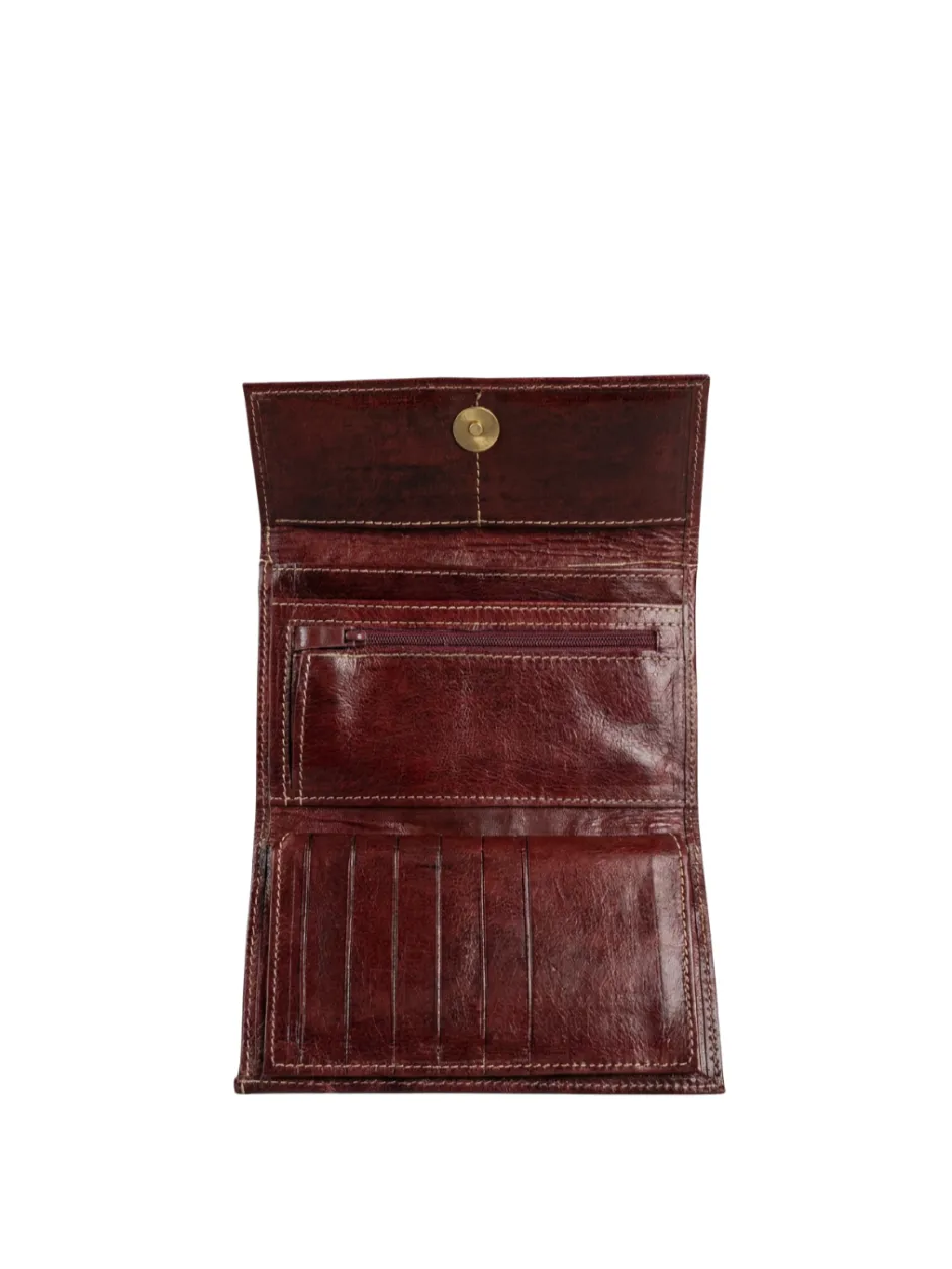 Vintage Leather Long Wallet