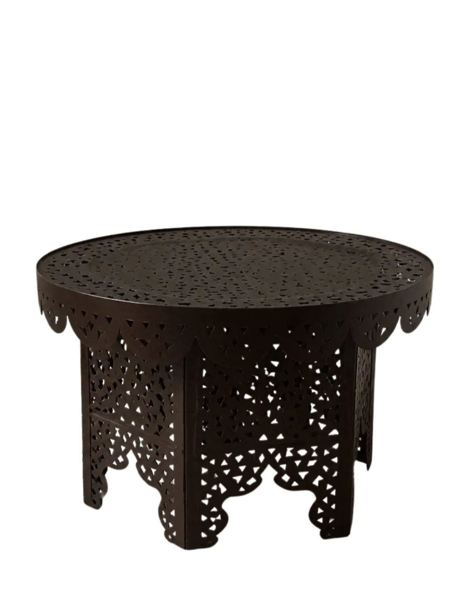 The Solstice Pierced Iron Coffee Table